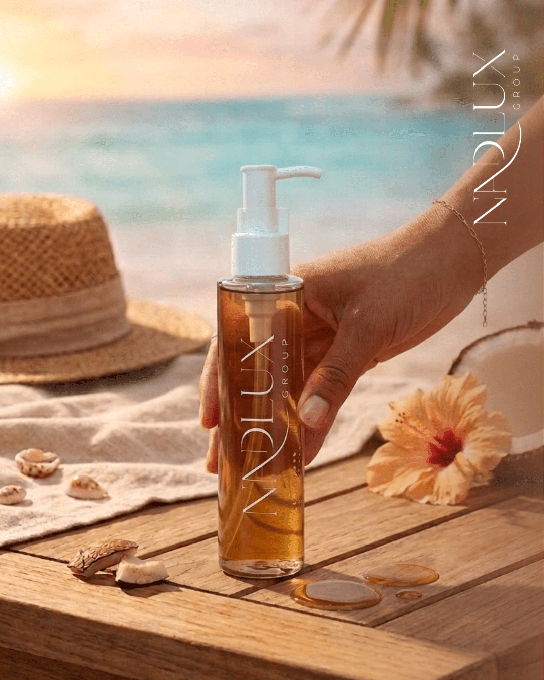NadLux Original Coconut & Carrot Tanning Oil 150ml - Image 4
